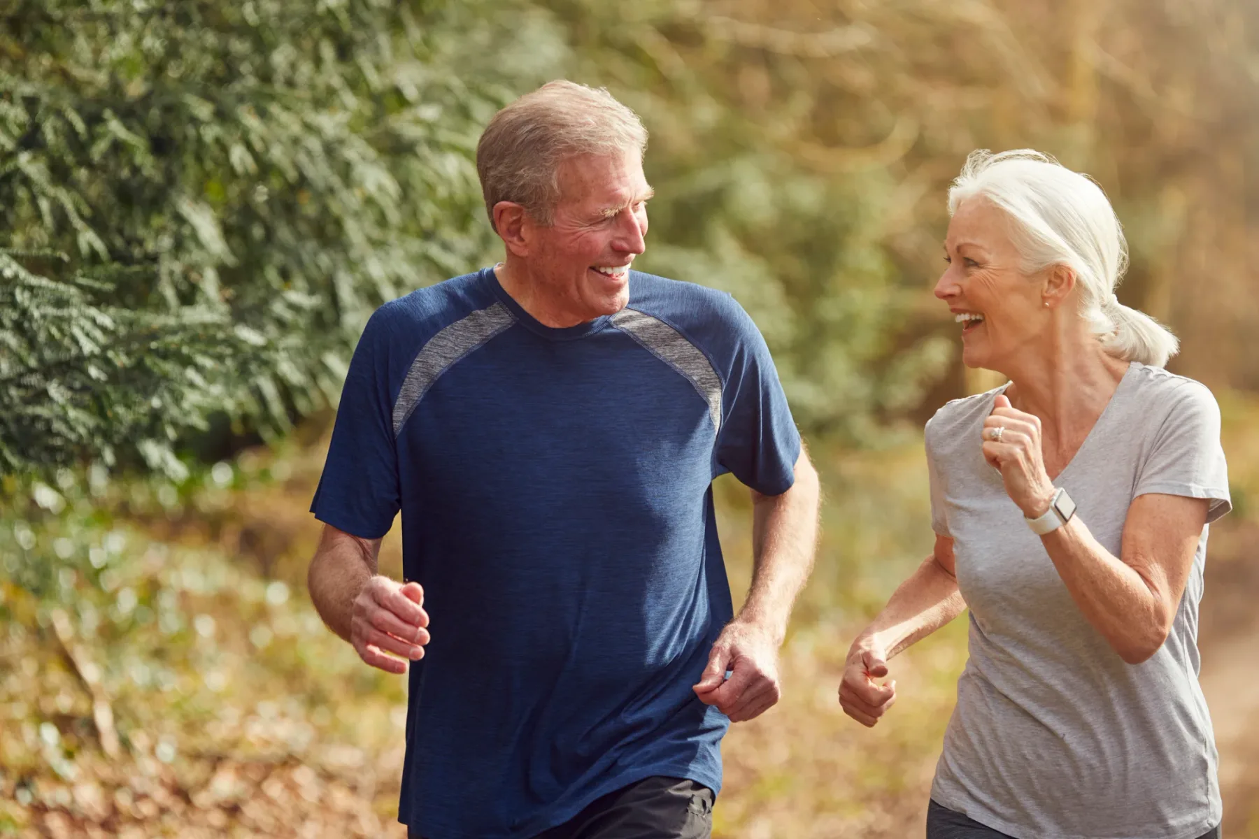 Seniors enjoying an active lifestyle outdoors